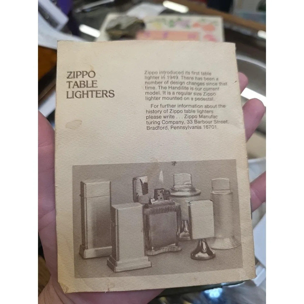 Vintage Old ZIPPO Lighter Collector's Guide Pocket Sized History Booklet